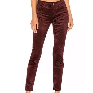 Jen7 7 For All Mankind Velour Skinny Jeans Size 4